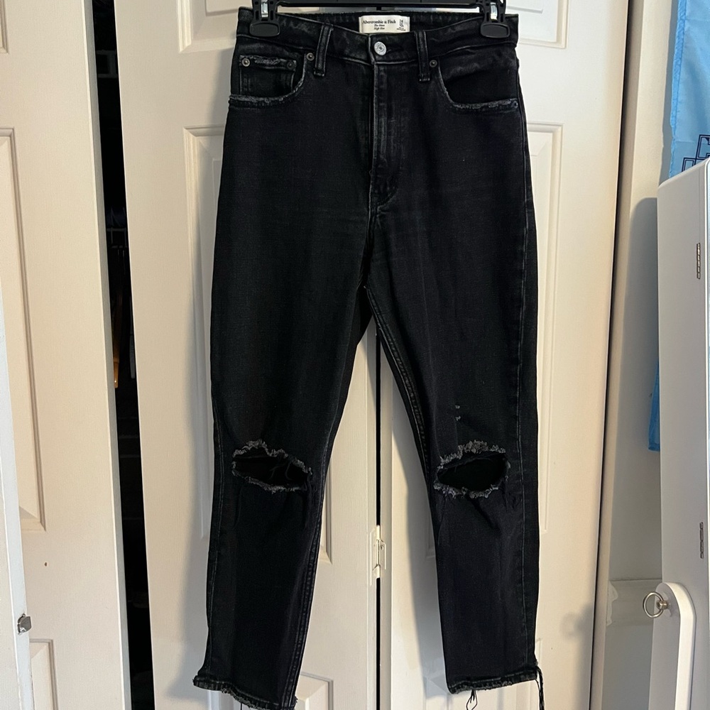 Abercrombie & Fitch Black Curve Love Jeans - Picture 1 of 3
